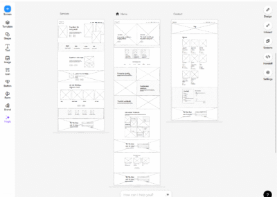 Wireframes for preformatex website